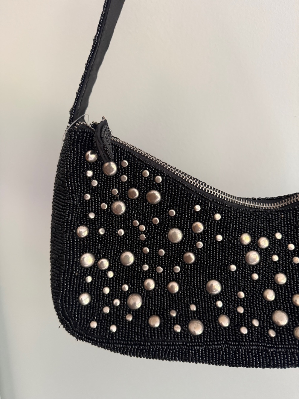 by Anthropologie Asymmetric Beaded Shoulder Bag - Picture 6 of 7